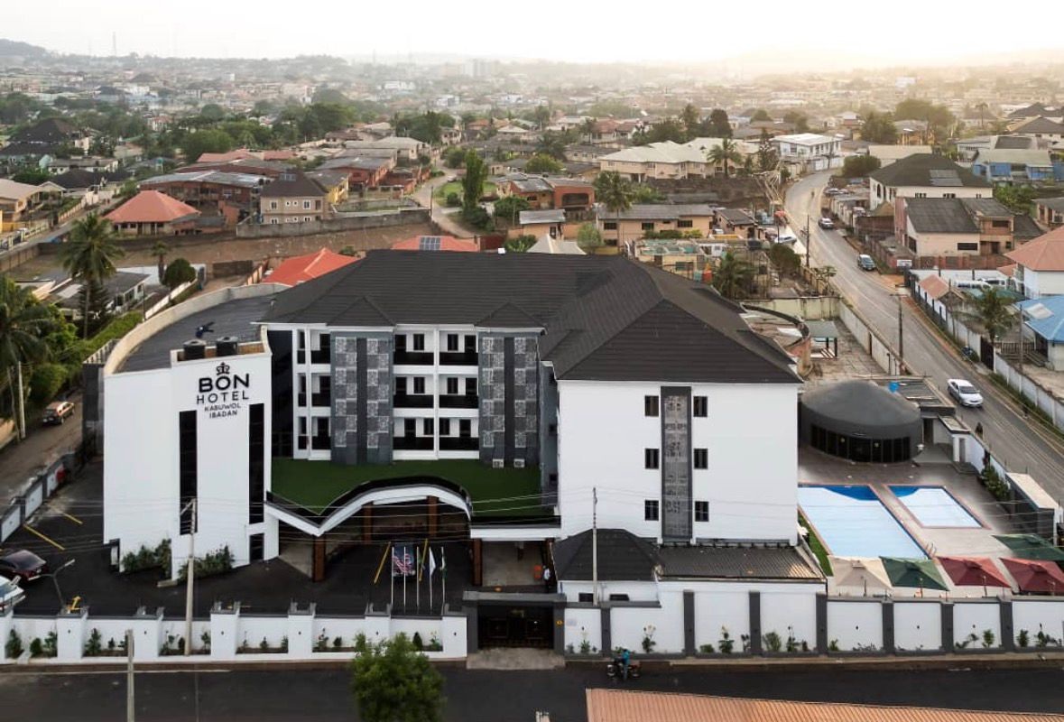 Bon Hotel Kabuwol Ibadan exterior aerial view